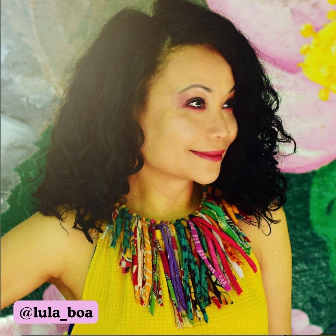 WorldFinds - Wholesale Bib Necklace - Kantha Fringe Collar Necklace4