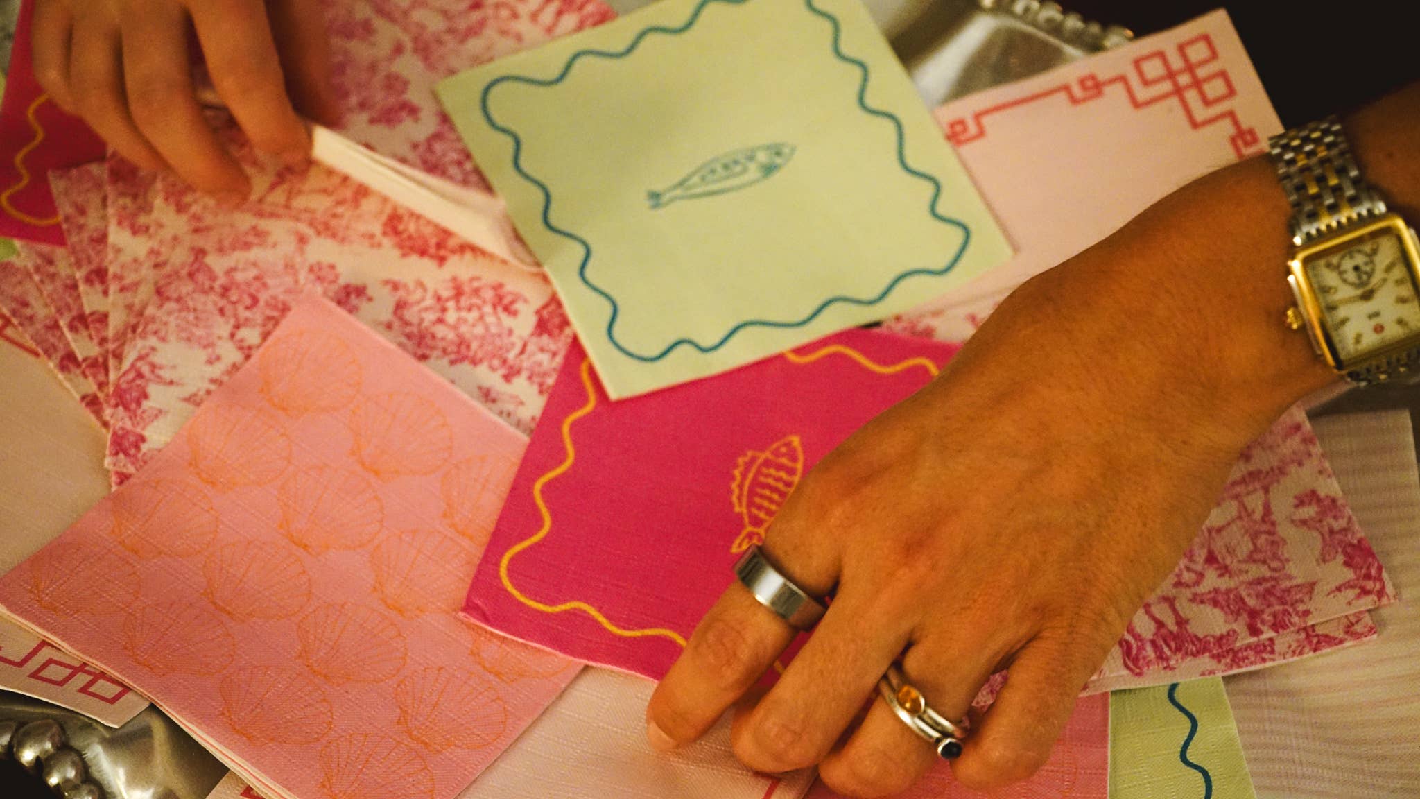 Kurated - Wholesale Wegwerpservet - Roze Kustservet3