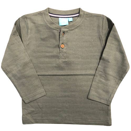 Henley texturizado de manga larga. - Bebés y niños pequeños para venta al por mayor de Bear Camp