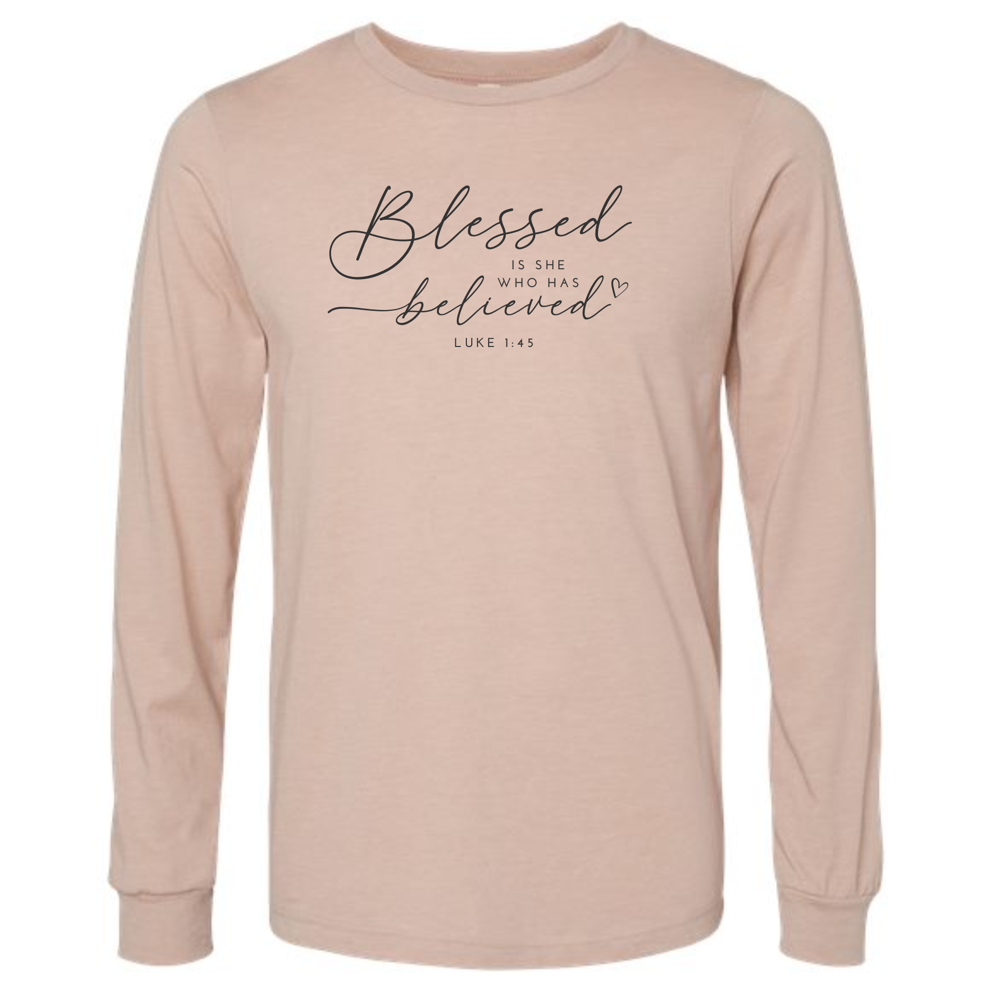 Faith & Life Christian Brands – Großhandel T-Shirt mit Siebdruck – Damen – Blessed Fall Graphic Langarmshirt mit benutzerdefiniertem Vers oder Text12