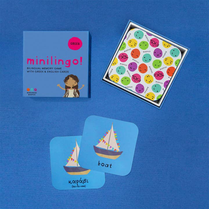 Worldwide Buddies - Vente Cartes d'apprentissage – enfant et bébé - Flashcards bilingues grec/anglais Minilingo pour enfants3