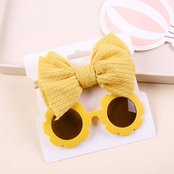 Little Trendy - Wholesale Sunglasses - Kids - Baby Kids Sunglasses and Headband 2pcs Set3