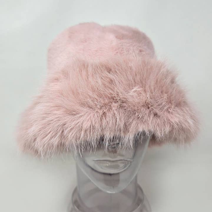 Sensibling Corp. - Wholesale Bucket Hat - Women's - Faux Fur Soft Plush Winter Bucket Hat7