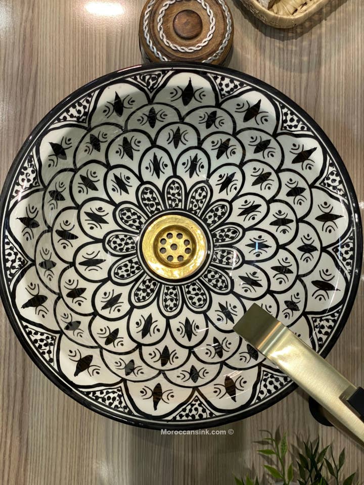 Moroccan Artisanal Bathroom Sink for wholesale by Moroccan Sink