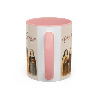 CreatingStillMoments - Wholesale Coffee Mug - Pray Like a Girl Mug, Saint Mug, Catholic Gift for her3