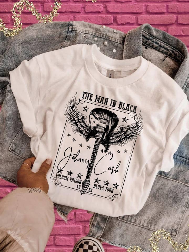 The Man In Black Graphic Tee for wholesale by Shop Hal Wholesale