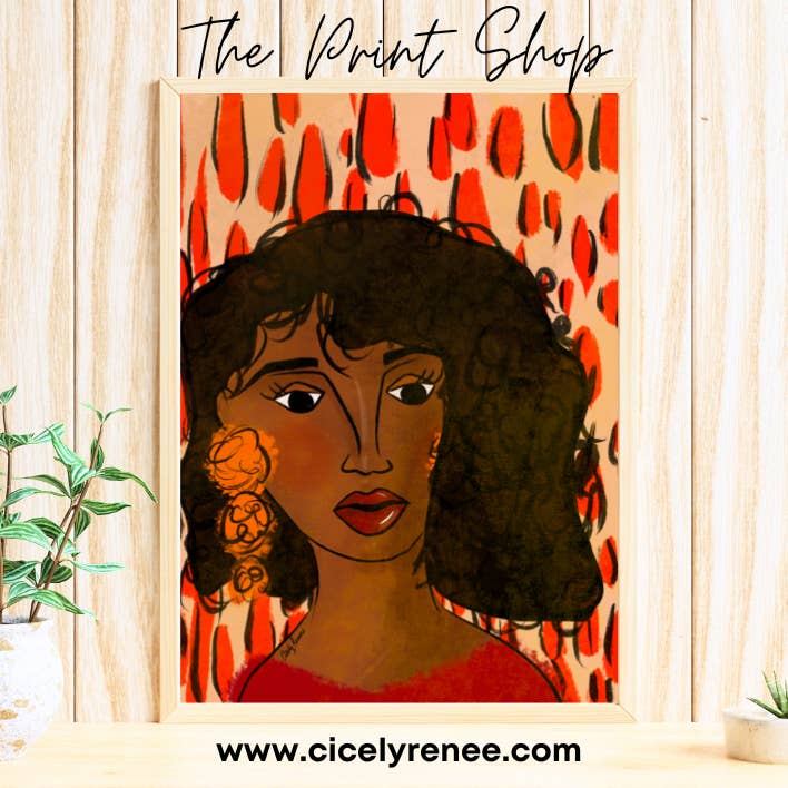 Ready in Red Art Print- TPS for wholesale by Sincerely, Peace by CicelyRenee