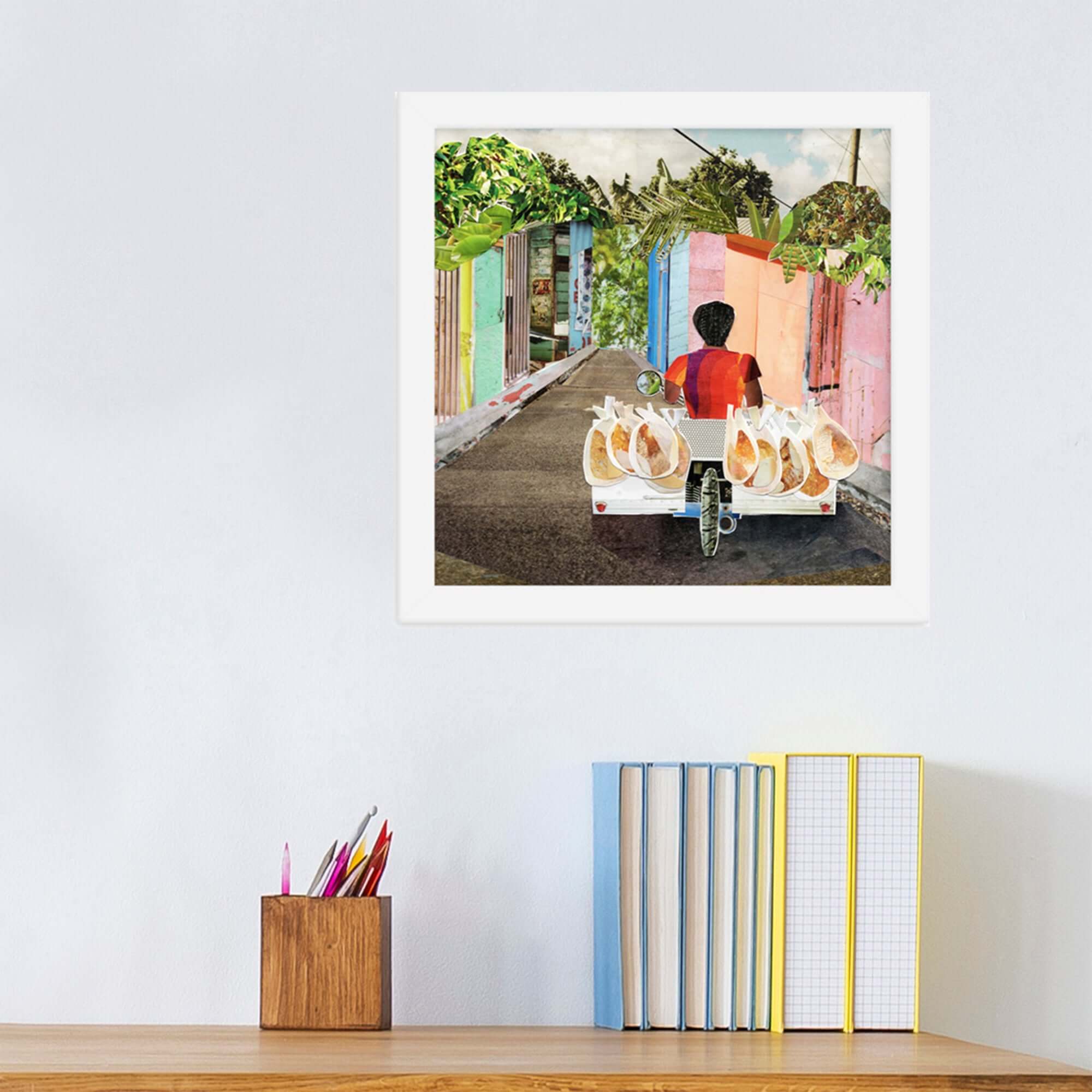 more the merrlier - Wholesale Art Print - Dominican Republic Framed Collage Art Print1
