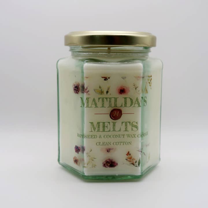 Matilda's Melts – wholesale Jar/filled candle – Coconut and Rapeseed Wax Jam Jar Candles5
