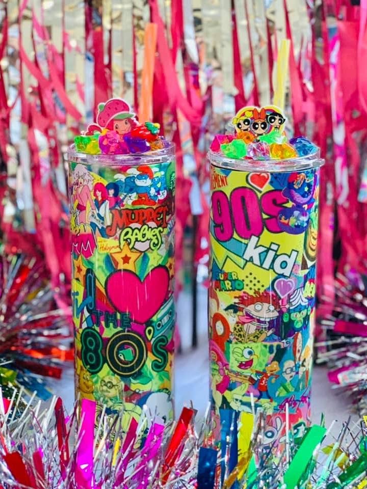 80s and 90s kid tumbler for wholesale by Dirt Rebel Gypsy