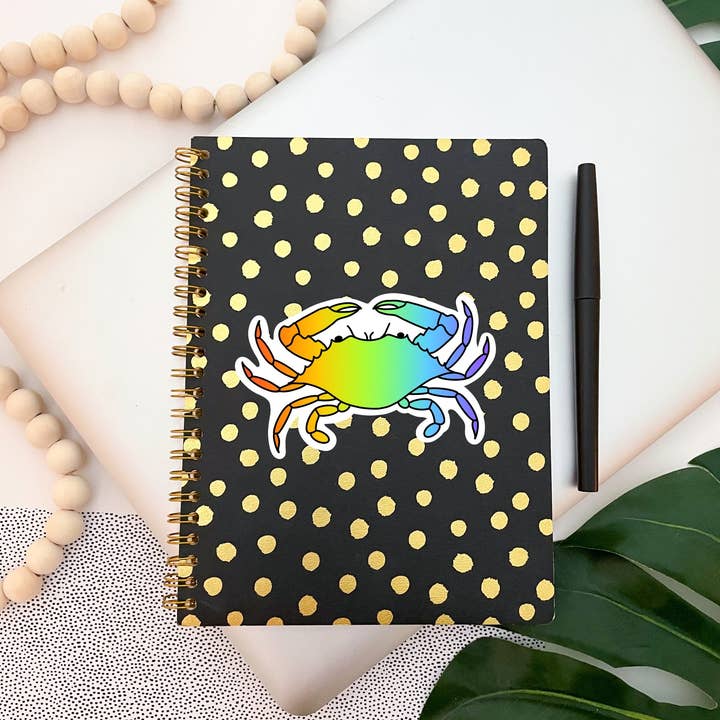 Jami Creates - Wholesale Sticker - Rainbow Crab Pride Sticker