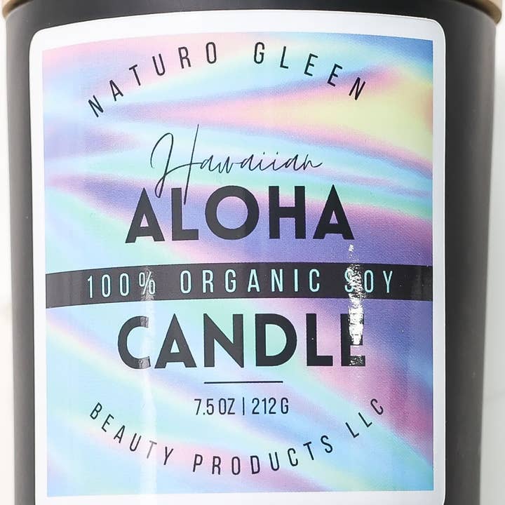 Bougie au soja 100% biologique - Bougie Aloha hawaïenne - Pineapple Sage pour la vente par Naturo Gleen Beauty Products