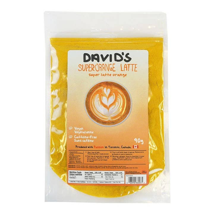 SuperOrange Latte Blend 90g Davids for wholesale by David's Condiments