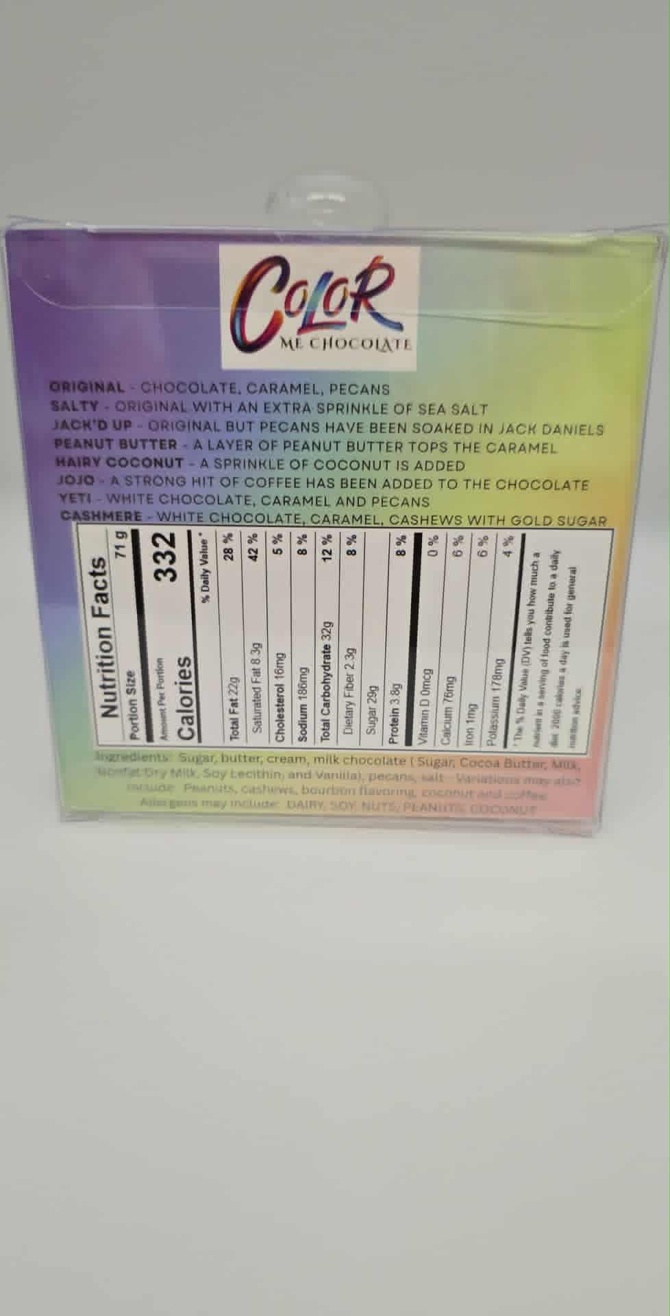 Color Me Chocolate - Vendita all'ingrosso Dolci ricoperti di cioccolato - Tartarughe giganti - Salate2