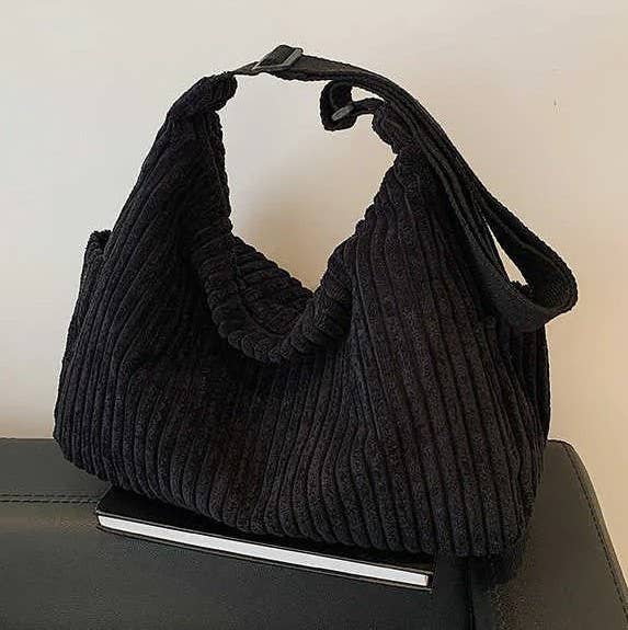 JOSSLYN by wall to wall – wholesale Axelremsväska – Dam – Corduroy casual quiltad axelväska | 40P5829