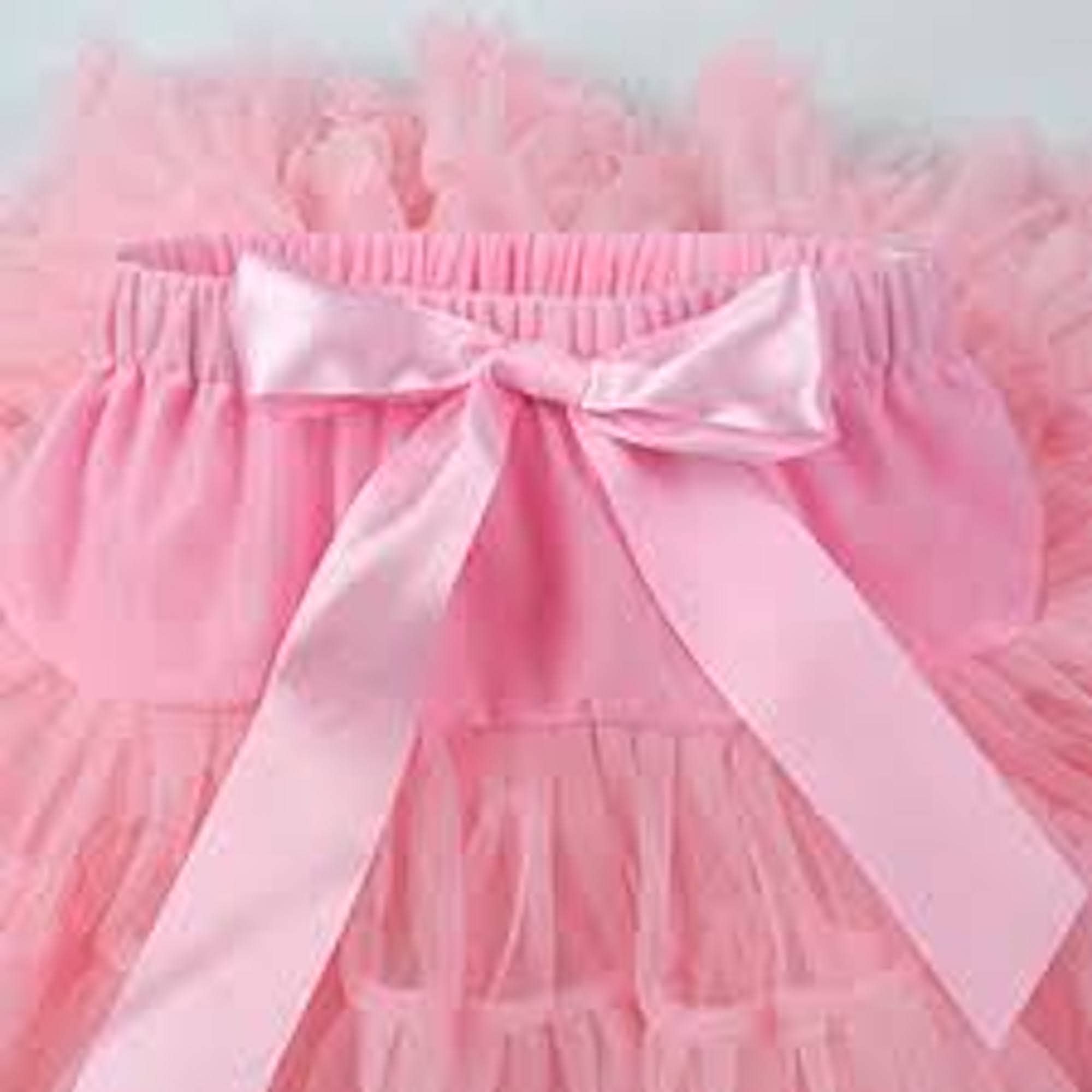 Rose Tutu rose | Tutu moelleux pour filles | Tutu d'anniversaire | Jupes pour enfants en vente sur Faire7