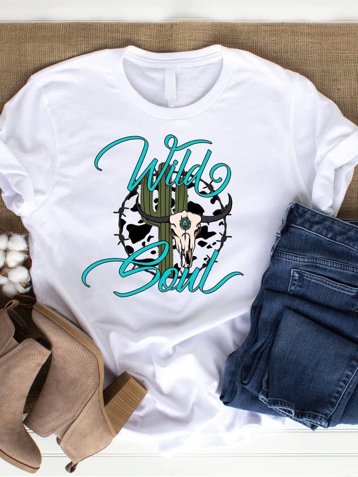 Camiseta Wild Soul para venta al por mayor de T's tanning & boutique