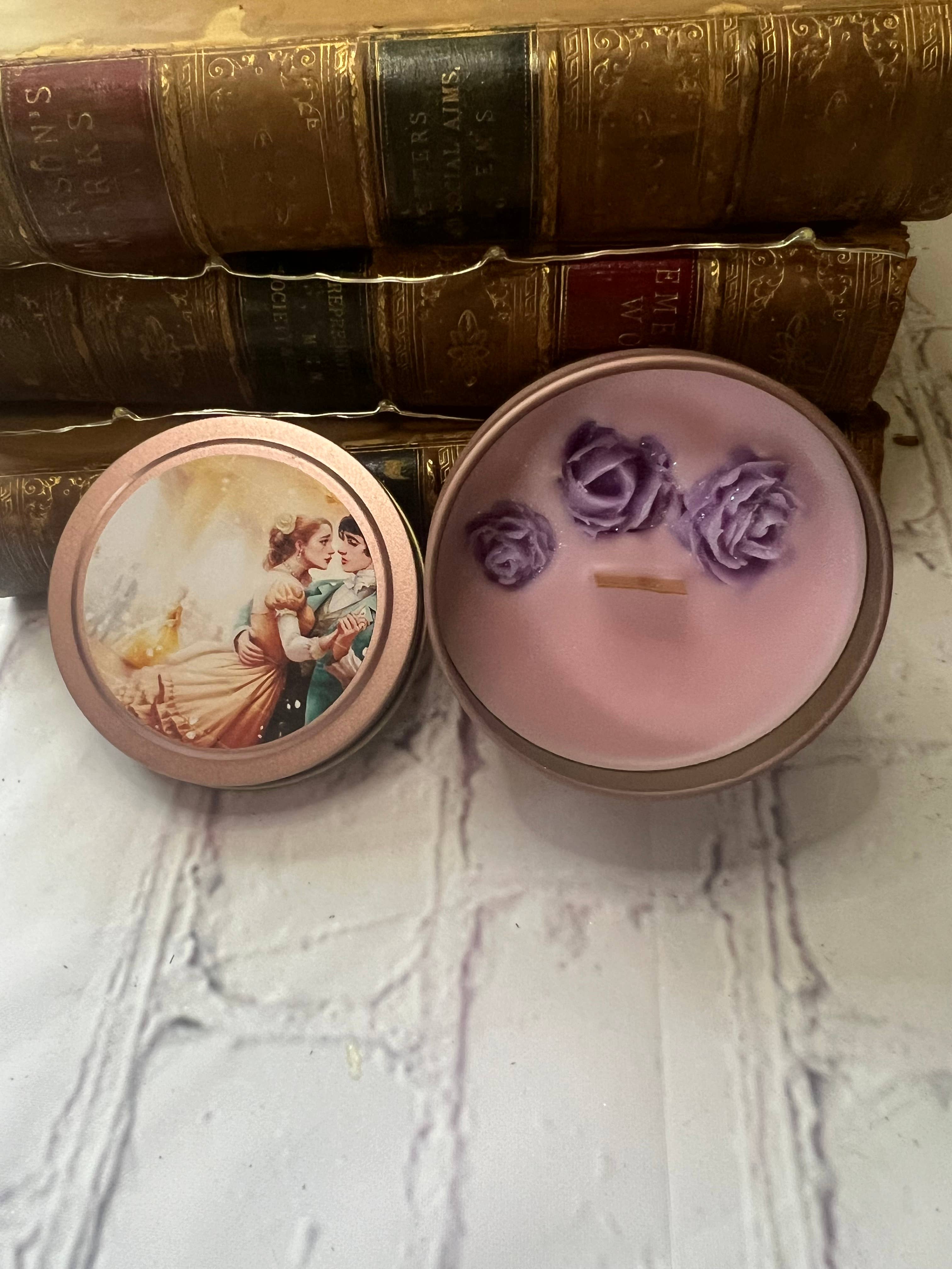 Readers Leisure - Venta al por mayor Vela aromática de viaje - Velas de libros románticos - 4 oz, perfumadas, vela pequeña, lectura0