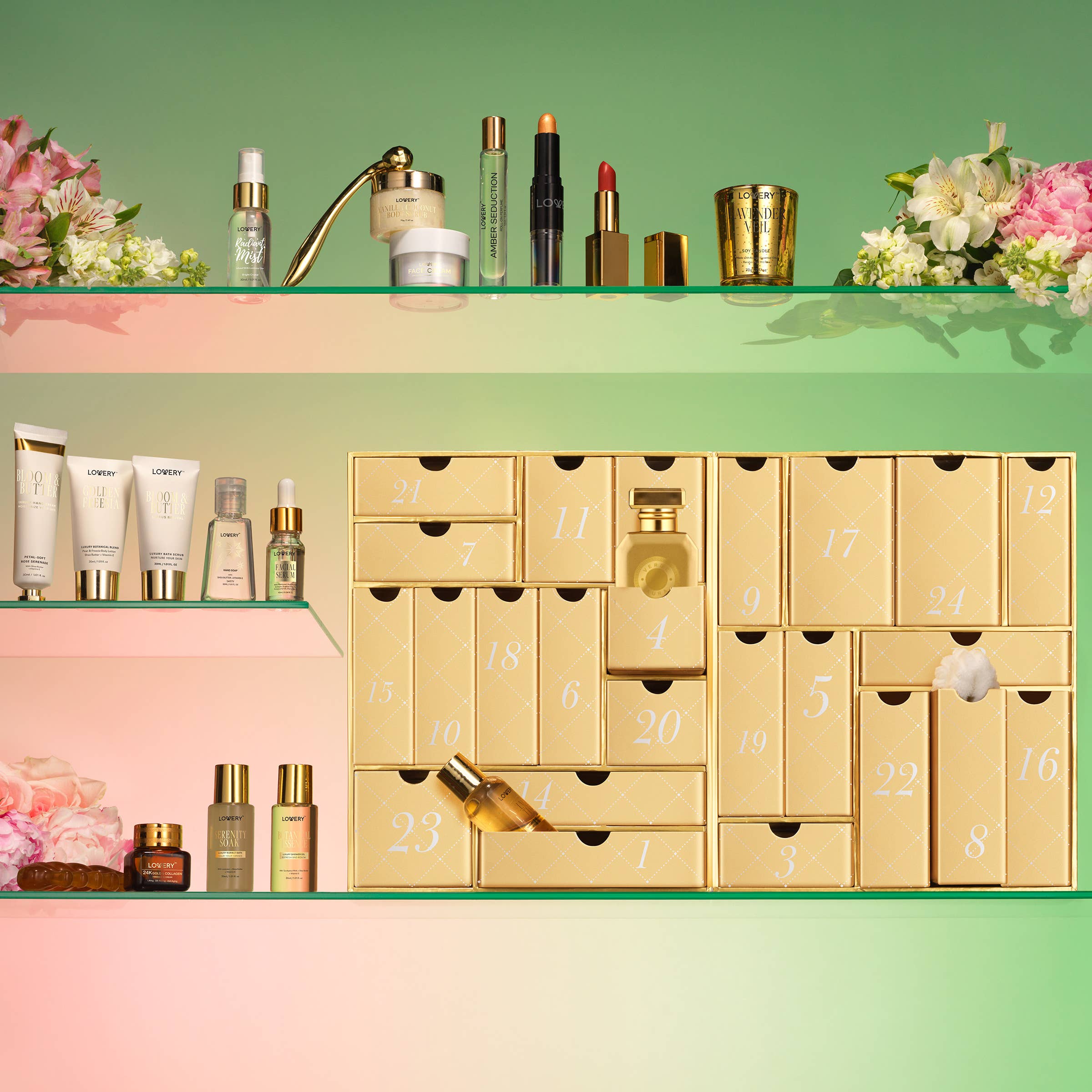 Lovery - Wholesale Advent Calendar - 24-Pc Limited-Edition Advent Calendar Beauty & Skincare Gift2