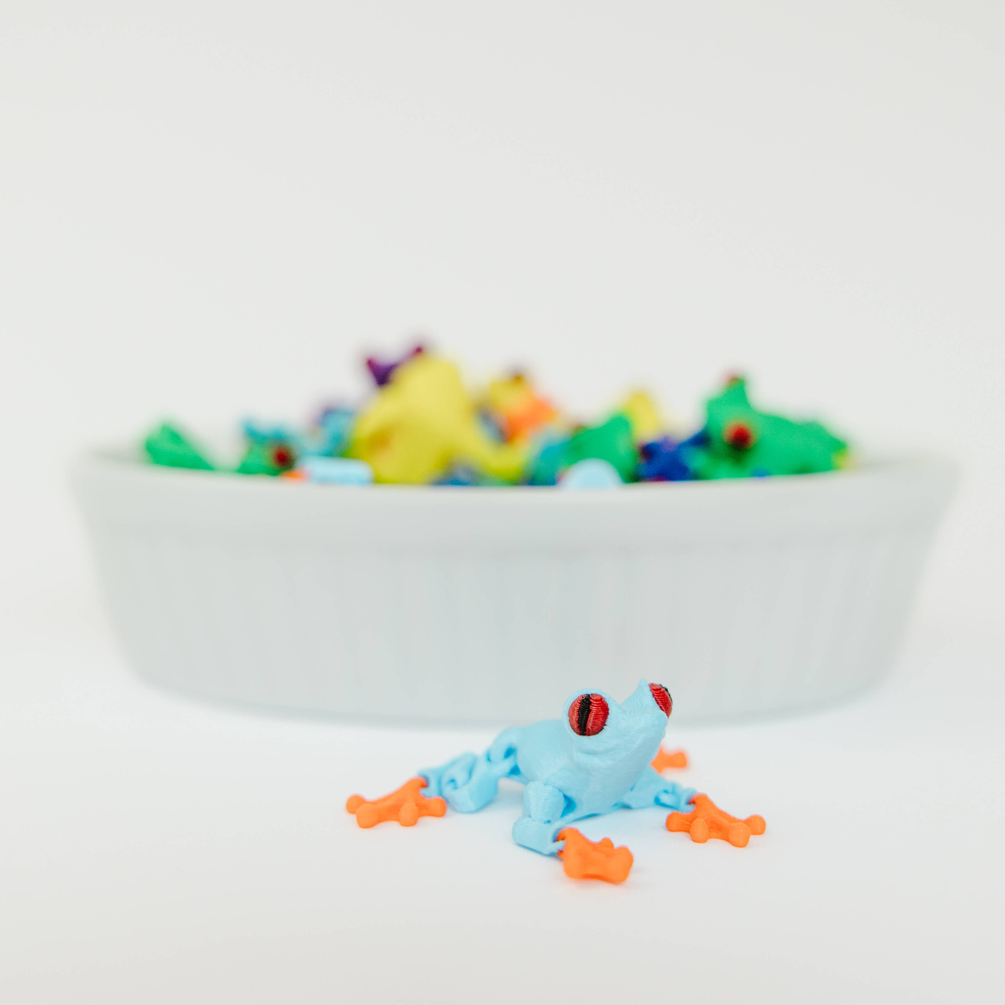 Ruby’s dragons - Wholesale Fidget Toy - Kids - 2" 3D Printed Tree Frogs – Assorted Colors5