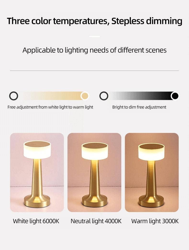 VIGOR – wholesale Accent/desk lamp – Ultra Luxury Slim & Sleek 3 Way Modes & Stepless Dimmable7