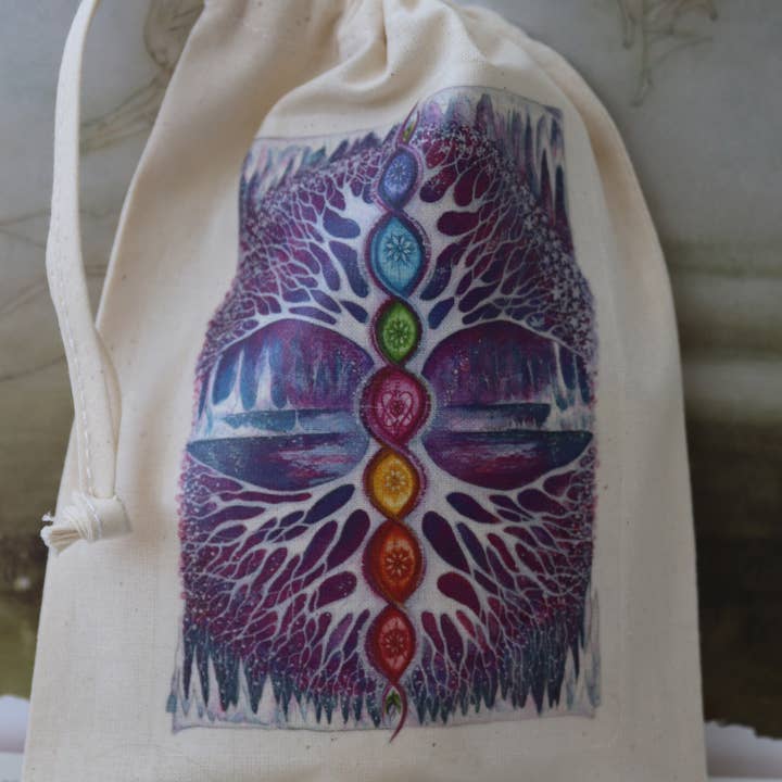 FreeRangeFaeries - Wholesale Pouch - Women's - The Crystal Tree Tarot Pouch
