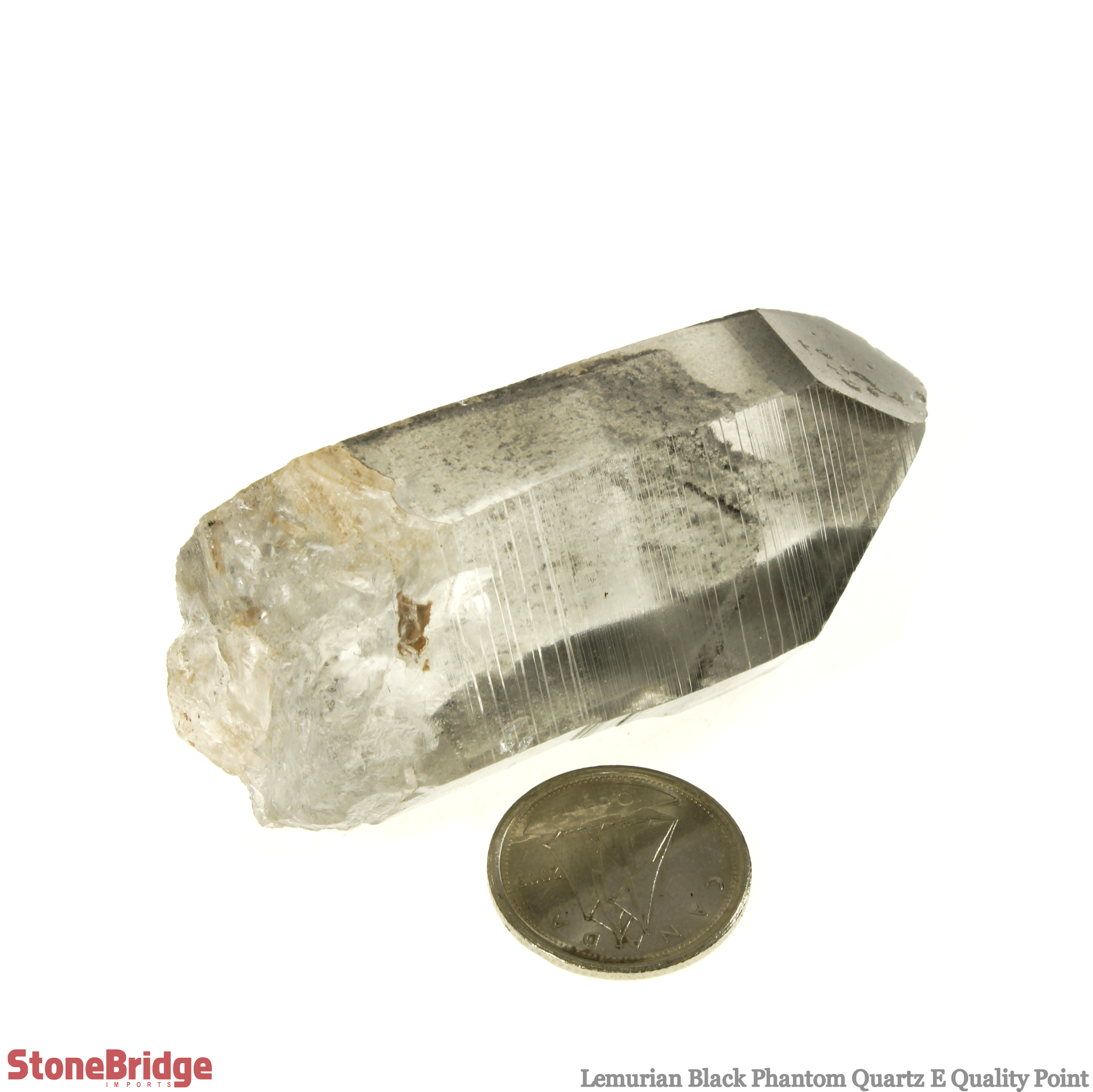 Stonebridge Imports - Wholesale Spiritual Stone/Crystal - Lemurian Black Phantom Point #14