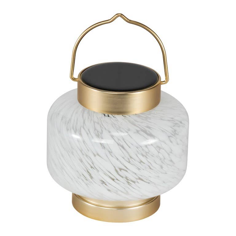 Allsop Home & Garden - Wholesale Buiten/gazonlicht - Boaters Lantern - Glazen buitenlantaarn op zonne-energie van 7,5 „- Vierkant9