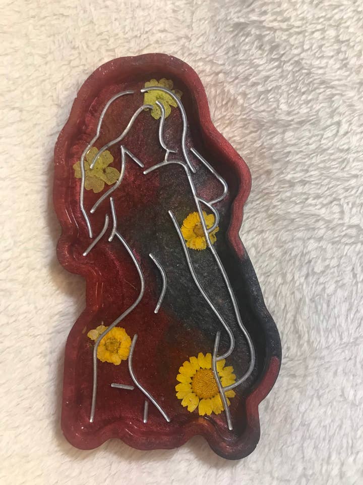 Bandeja hecha a mano con abalorios de diosa para venta al por mayor de Little Shroom Crafts