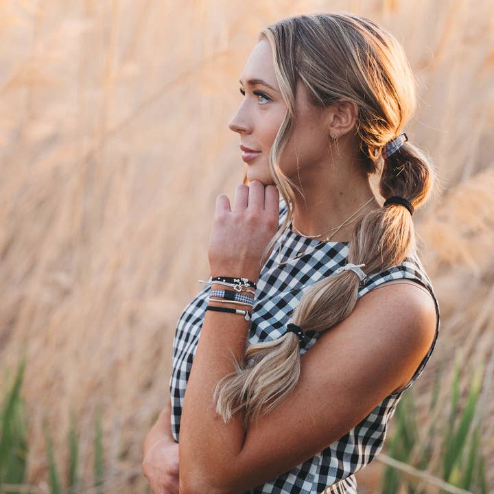 K'lani hair tie bracelets - Wholesale Jewelry Set - "Unity" Interlocking Charm Hair Tie Bracelet1