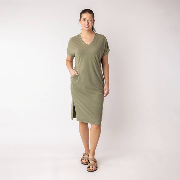 Algodón orgánico - Vestido estilo caftán para venta al por mayor de Maggie's Organics