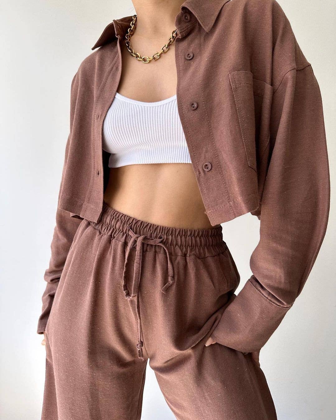 Sweetkama - Wholesale Top & Pant Set (NOT Loungewear) - Women's - Sweetkama Ladies Solid Color Top & Pant Daily Set8