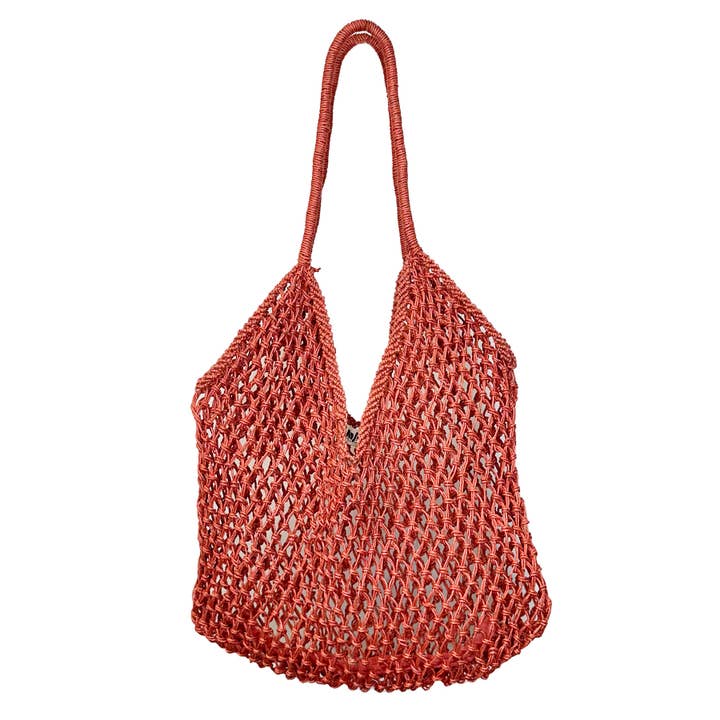 Anju Jewelry - Wholesale Tote Bag - Women's - Lucia Open Weave Jute Tote