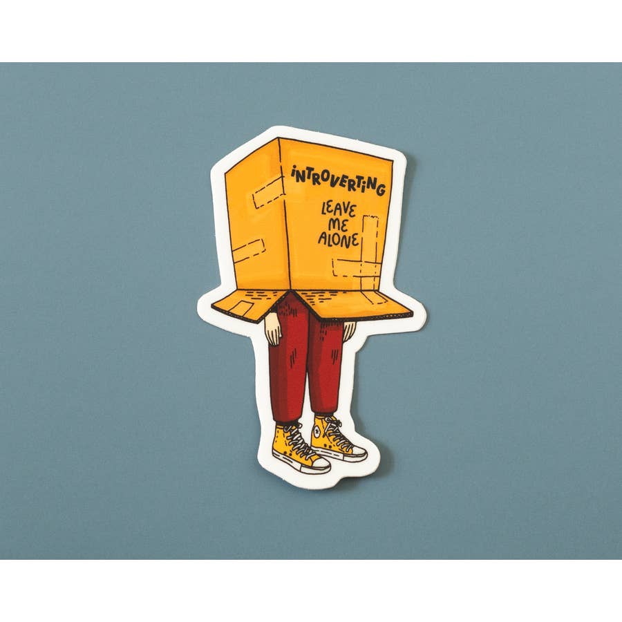 RippleSplash Studio – Engroshandel Klistermærke – Sjov introvert klistermærke