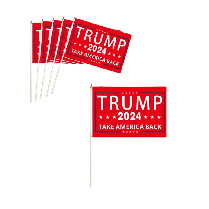 K & S WHOLESALE INC – Engroshandel Flag – Trump 2024 3 designs håndflag 36 CT4