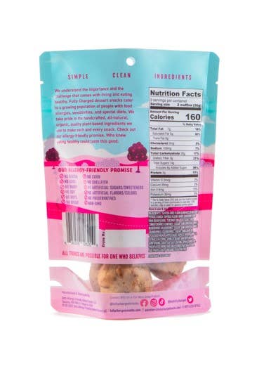 Fully Charged Allergy-Friendly Snacks - Vente Barres de céréales - Mini muffins Very Berry1