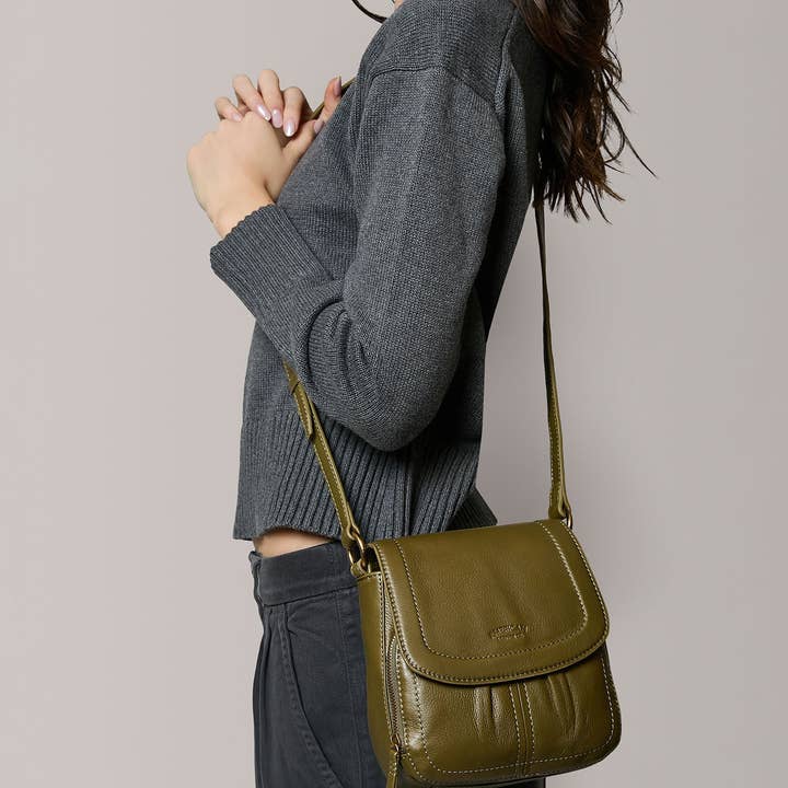 American Leather Co - Wholesale Crossbody Bag - Women's - Marino NS Crossbody17