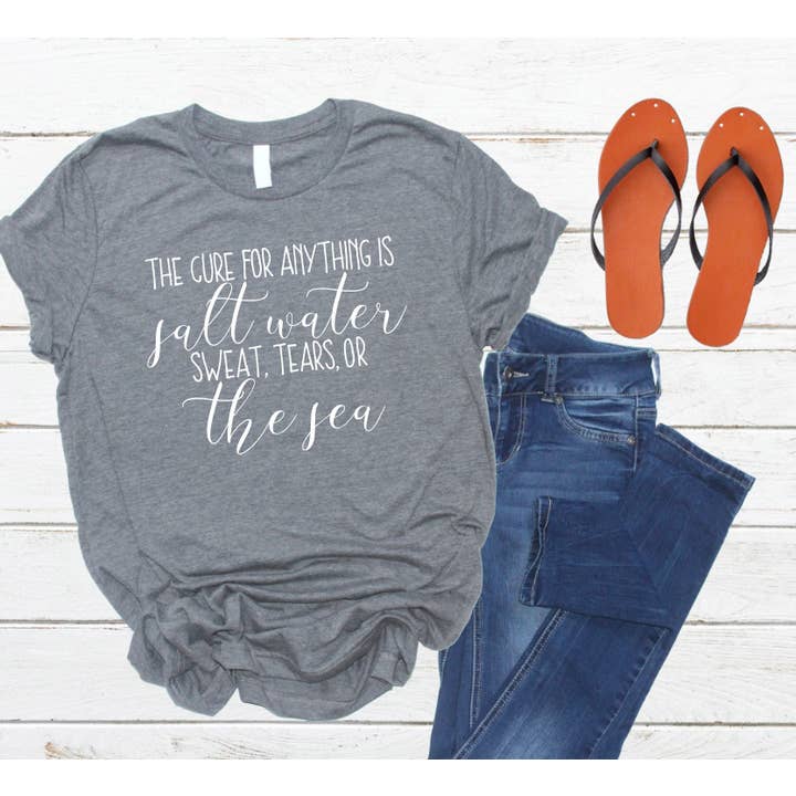 Salt Water Cure Sew Vicious Handmade Tee Shirt Summer Love for wholesale by Sew Vicious