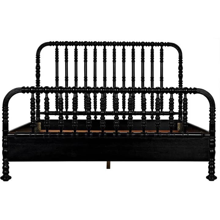 LOOMLAN - Wholesale Bed - Bachelor Black Wooden Bed Frame