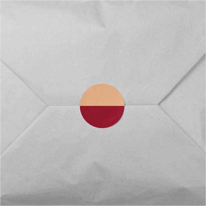 Color Block Round Sticker VII for wholesale by The Design Craft