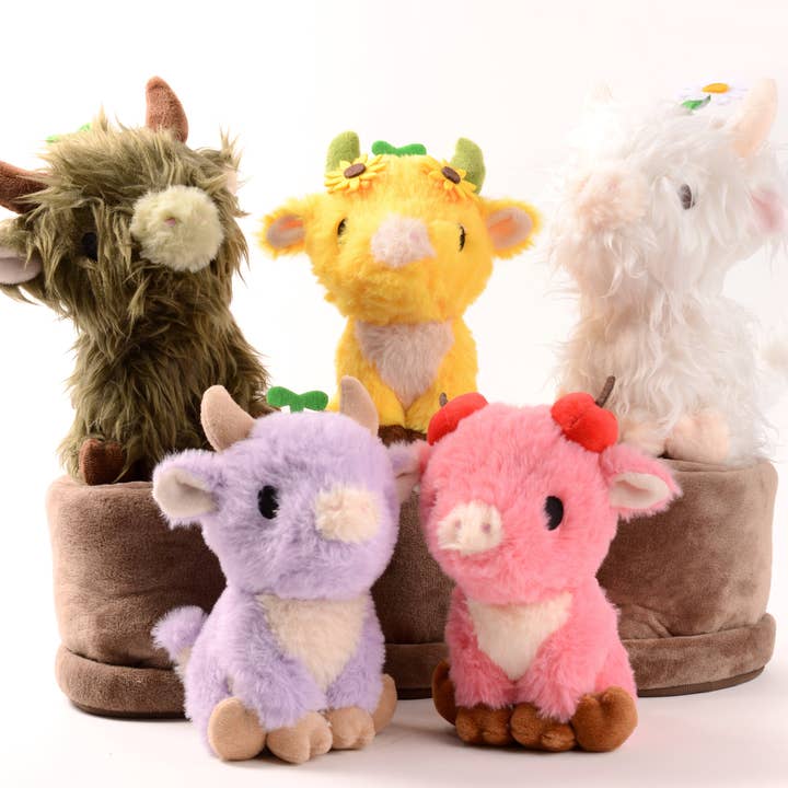 Alpacasews - Wholesale Stuffed/Plush Toy - Kids & Baby - Daisy Highland Cow Plushie