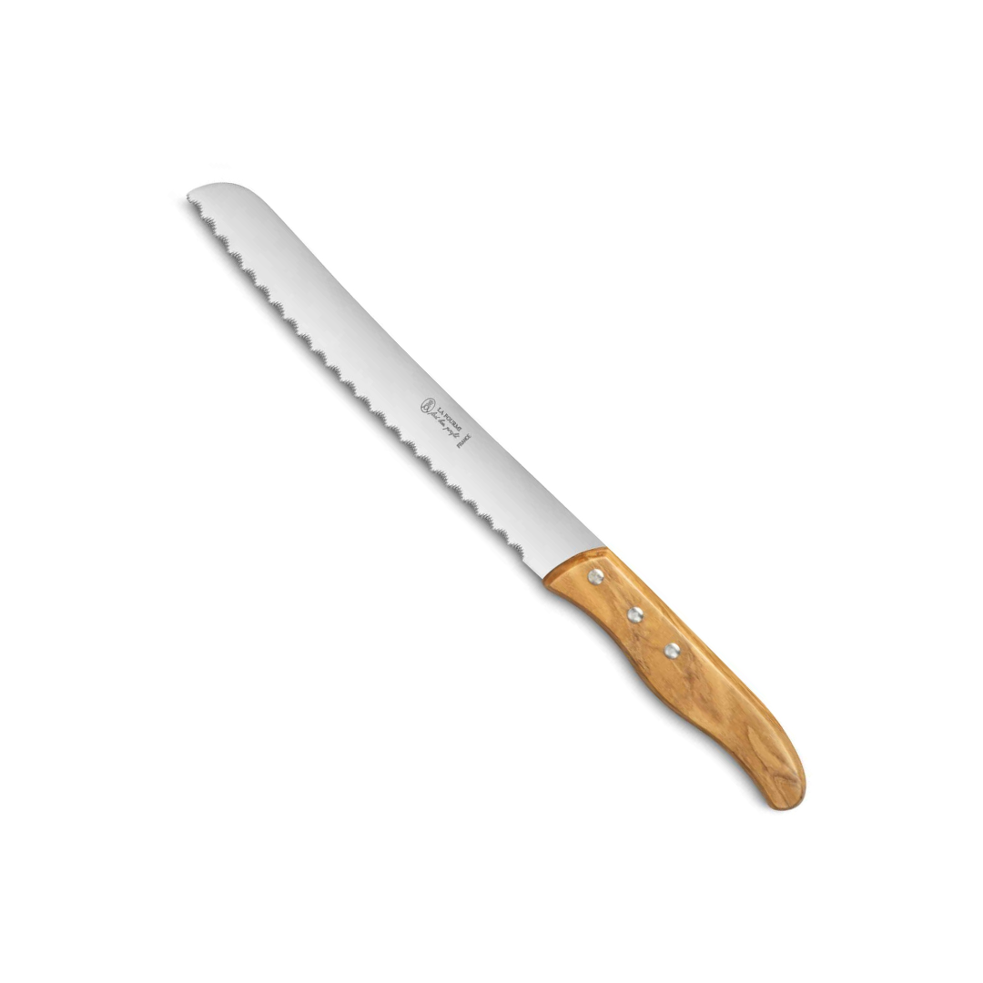 Clémentine Boutique - Wholesale Kitchen/Utility Knife - Bread Knife – Olive Wood Handle - 20 cm2