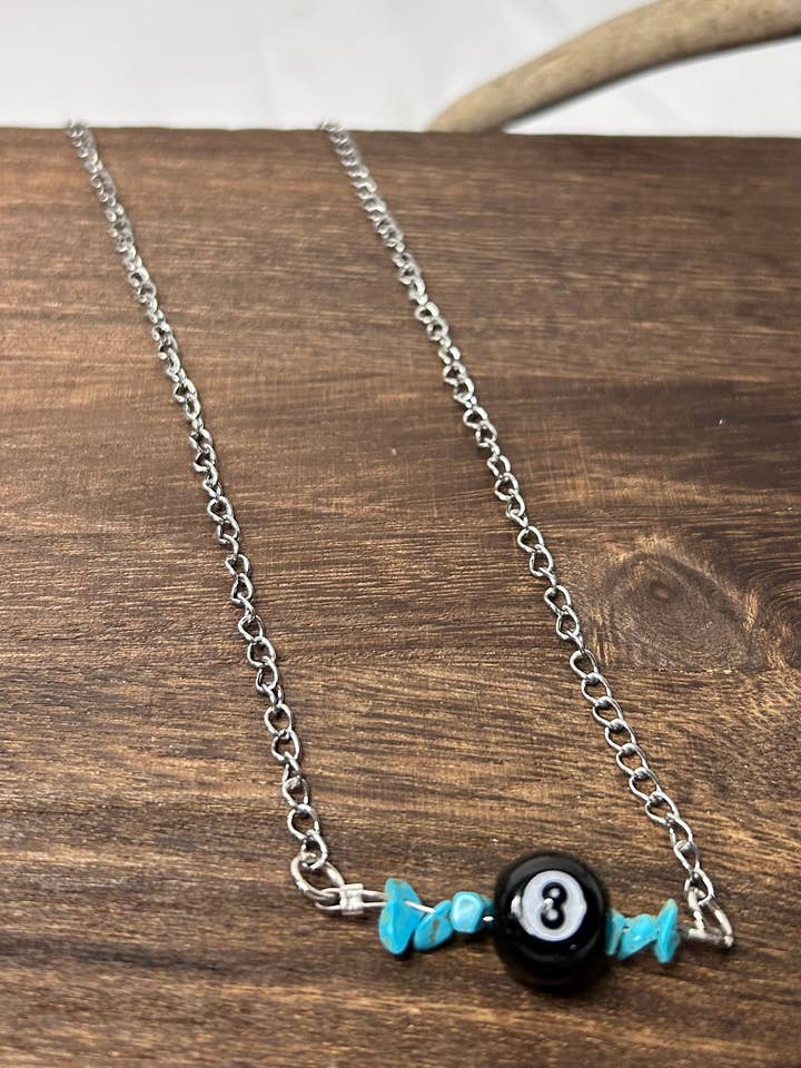 The 8 Ball Necklace for wholesale by Delanie Nicole