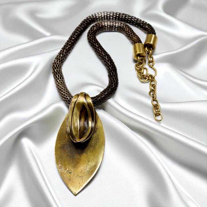 The Ancient Bazaar Jewelry & Accessories - Wholesale Pendant/Charm Necklace - Item # BRN-1072 - Brass Necklace 1