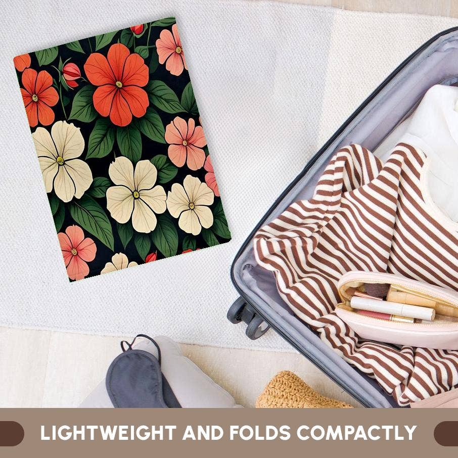 3dRose - Wholesale Bath Towel - 3dRose, Impatiens Flower Background Retro Style 3, Towel5