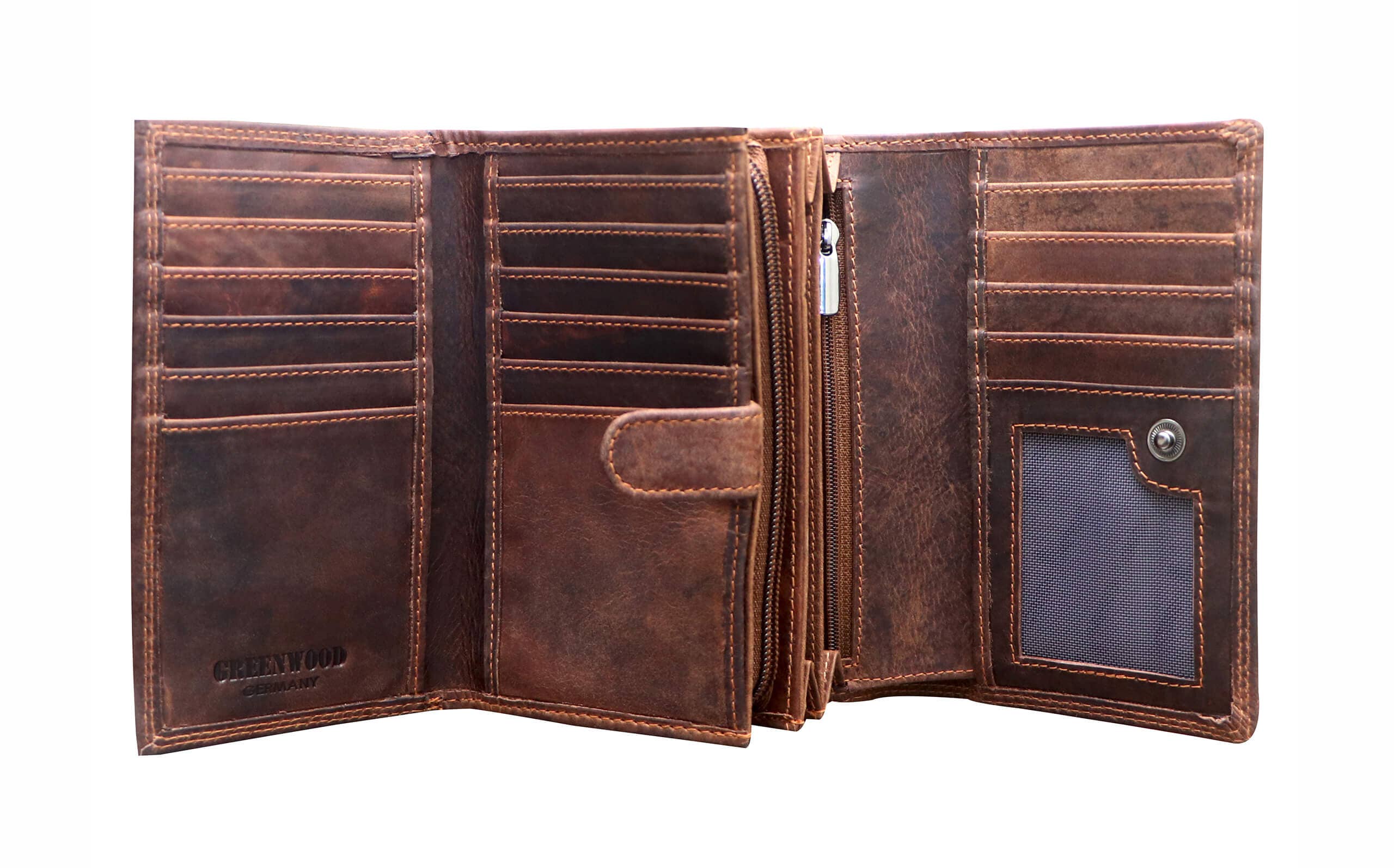 Greenwood - Wholesale Wallet - Women's - Ann Women's Large Leather Wallet 20 Card Slots26