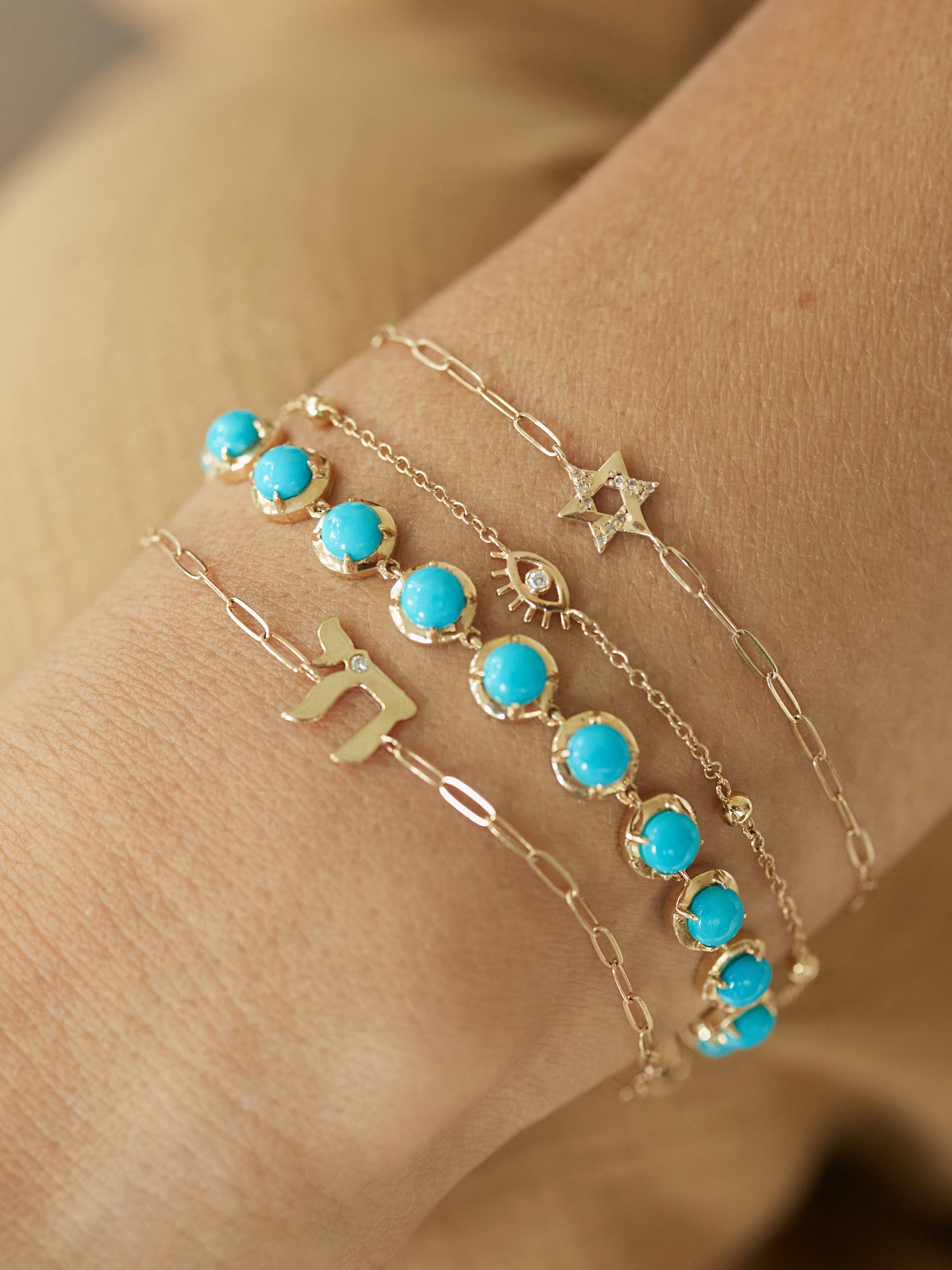 ANZIE – Engroshandel Armbånd med vedhæng – Kærlighedsbrev Pavé Star of David armbånd1