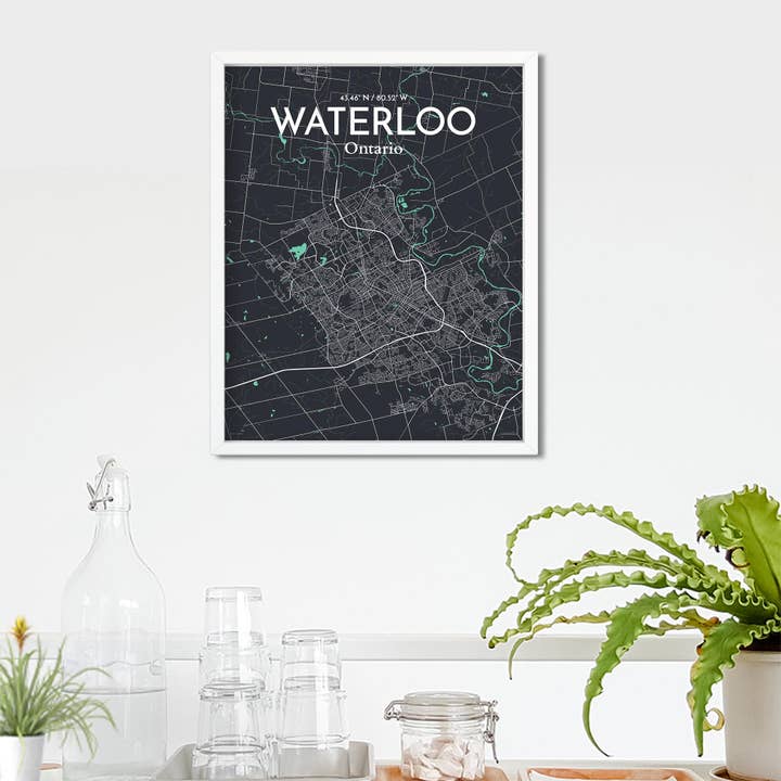 OurPoster.com - Wholesale Poster - Waterloo City Map Poster215