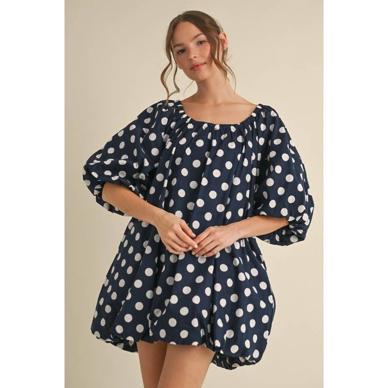 STYLE USA - Wholesale Dress - Women's - Polka dot print dress0