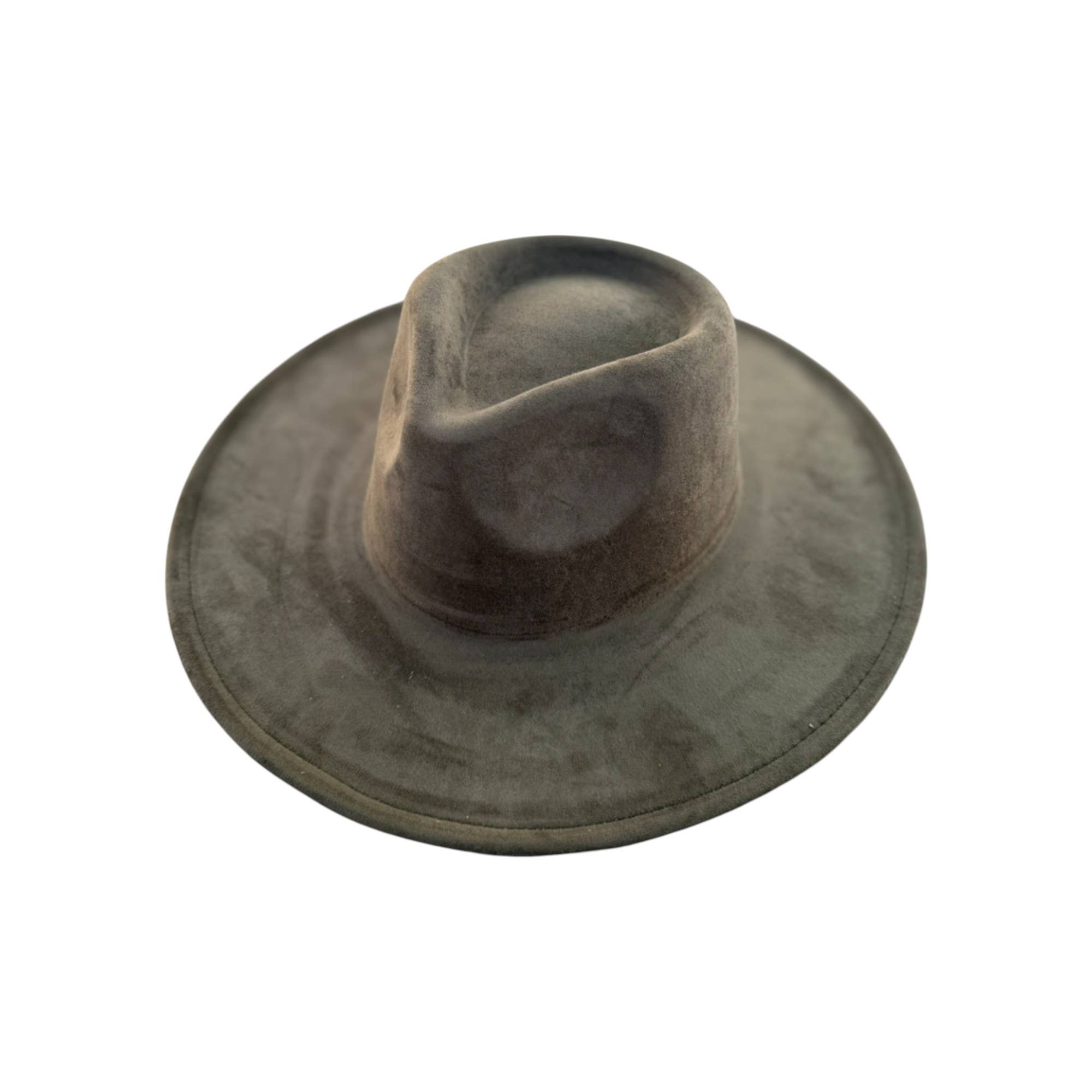 Portia Hat – Engroshandel Bucket hat - Dame – Vegansk Ruskind Bredskygget Rancher Hat8